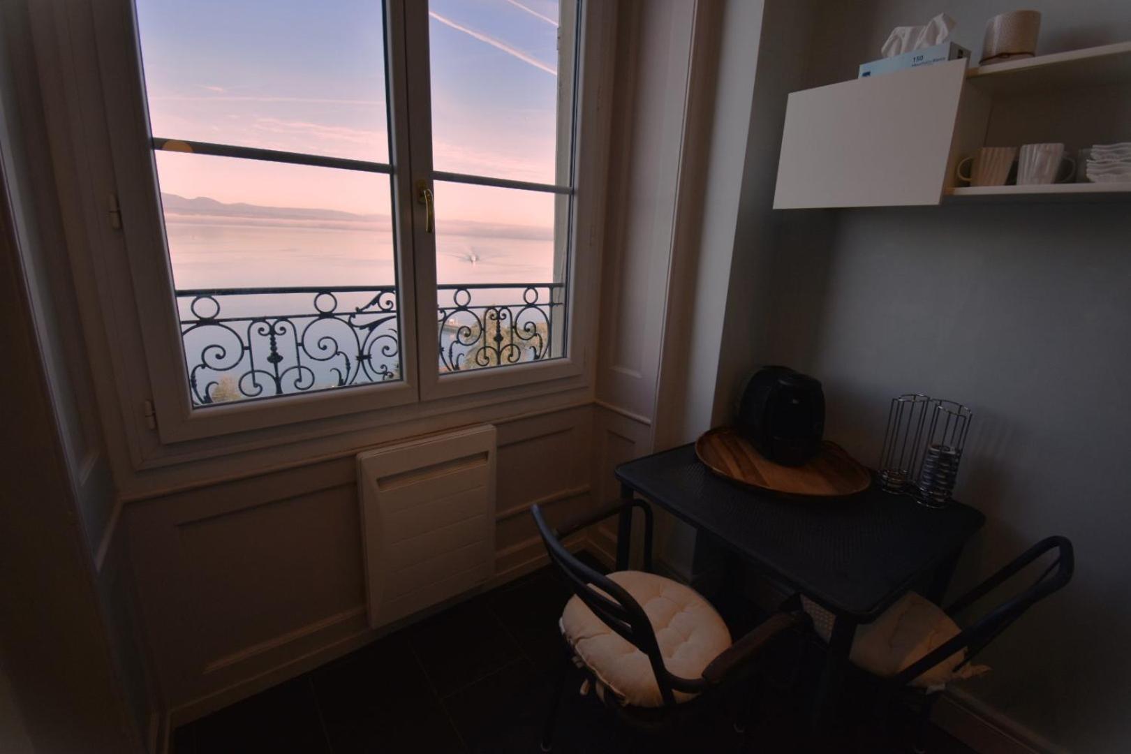Appartement Avec Vue 180 Sur Le Lac Leman โทนง-เลส์-แบงส์ ภายนอก รูปภาพ